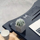 Standing Desk with Height Adjustable – Stand Up Desk Converter, 33 inches Black Ergonomic Tabletop Workstation Riser Fits Dual Monitors by Defy Desk