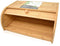 RoyalHouse Natural Bamboo Roll Top Bread Box Kitchen Food Storage - (Assembly Required)