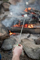 MalloMe Marshmallow Roasting Sticks Set of 10 Telescoping Rotating Smores Skewers & Hot Dog Fork 30 Inch Kids Camping Campfire Fire Pit Accessories | FREE Pouch, 10 Bamboo & Marshmallow Sticks Ebook