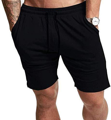 EVERWORTH Men's Casual Training Shorts Gym Workout Fitness Short Bodybuilding Running Jogging Short Pants