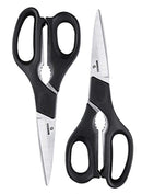 Heavy Duty Kitchen Shears Stainless Steel Multipurpose Scissors Set (2 Pack)