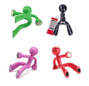 Meta-U Set of 4 Strong Magnetic Key Holder Hook with Wall Climbing Man Design | Random Color