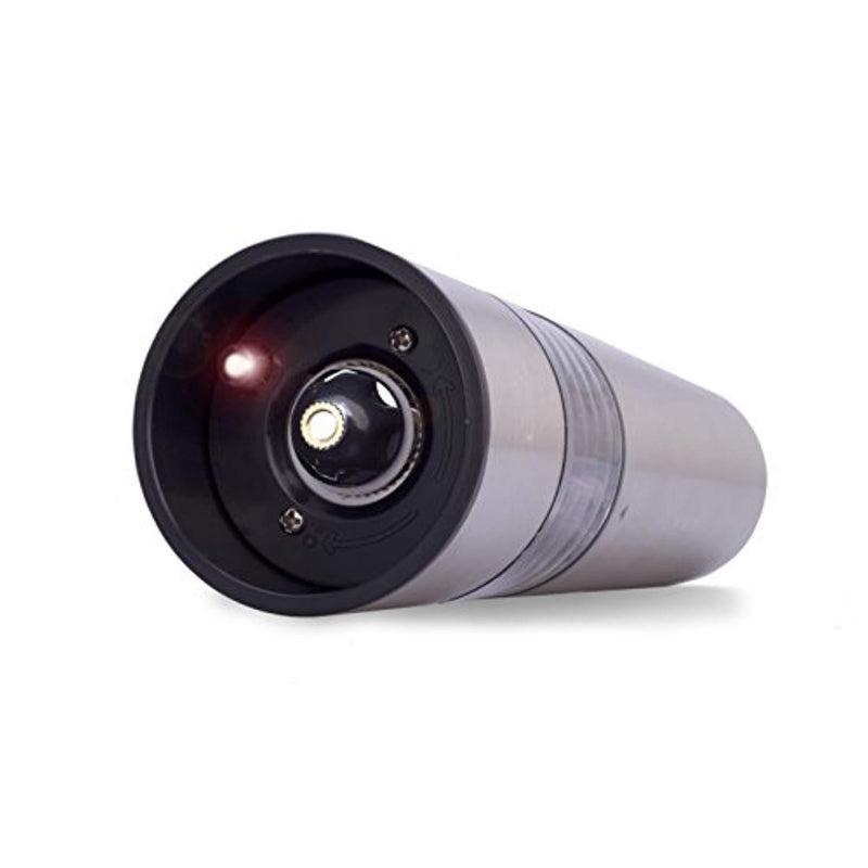 MERCIER Automatic Electric Salt or Pepper Grinder Mill, Battery Powered with LED Light At Bottom