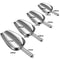 Fungun 4PCS Stainless Steel Scoop Set for Weddings Cube/Coffee Bean/Candy/Flour/Popcorn/Ice Cream-5/8/12/20 Oz