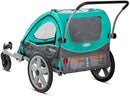 Instep Quick-N-EZ Double Tow Behind Bike Trailer, Converts to Stroller/Jogger