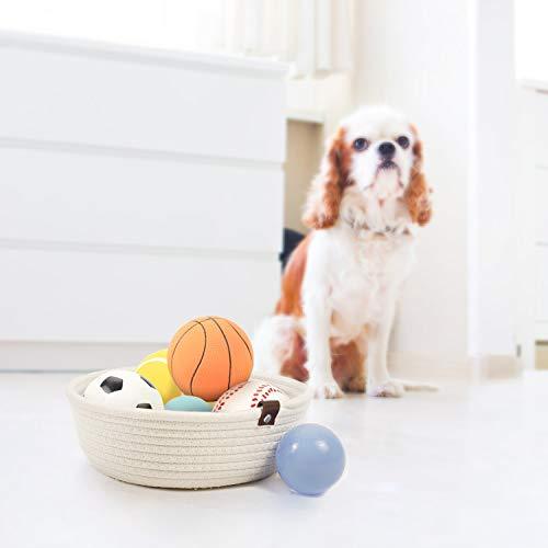 Goodpick 3pack Small Basket - Woven Jute Storage Basket for Kitchen Corner Basket for Snack Storage Cute Basket for CosmetiHome Storage Baskets for Shelves Gift Baskets, Hemp