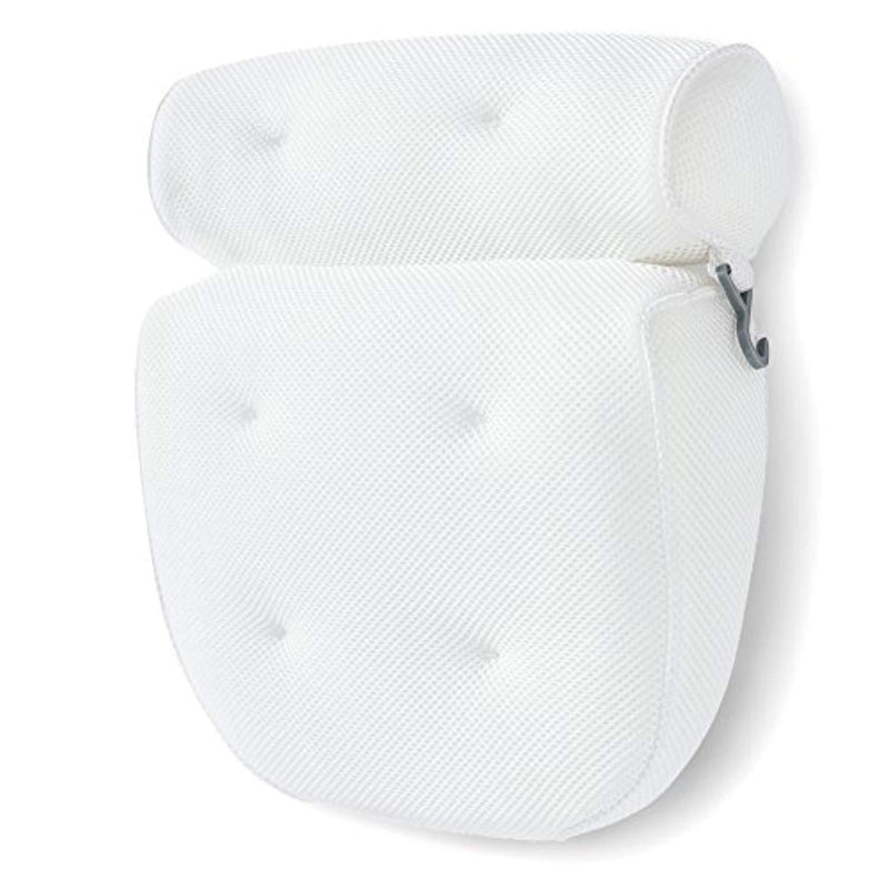 Bath Pillow Bathtub Spa Pillow, Non-slip 6 Large Suction Cups, Extra Thick for Perfect Head, Neck, Back and Shoulder Support by Idle Hippo, Fits All Hot Tub, Whirlpool,...