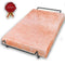 MAJESTIC PURE Himalayan Salt Block - Natural Pink Himalayan Salt Rock, with Stainless Steel Holder, 12in x 8in x 1.5in