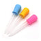 Coolrunner 5ML Clear Silicone Plastic Droppers Pipettes for Candy Molds, Gummy Mold and Crafts 6pcs