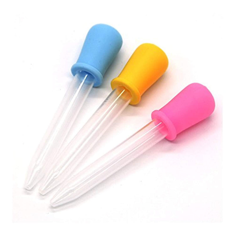 Coolrunner 5ML Clear Silicone Plastic Droppers Pipettes for Candy Molds, Gummy Mold and Crafts 6pcs