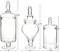 Mantello Decor Glass Apothecary Jars (Clear, Medium, Set of 3)