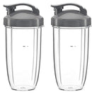 Preferred Parts 32oz Replacement Cups with Flip Top To Go Lid for NutriBullet 600w and Pro 900w Blender (2 Pack)