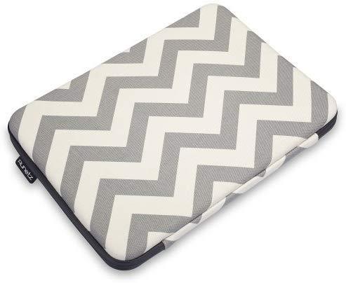 Runetz - MacBook Pro 15 inch Sleeve Hard Laptop Sleeve 15.4 inch Sleeve Notebook Computer Bag Protective Case Cover with Zipper - Chevron Gray