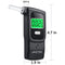 JASTEK Professional Breathalyzer [New Version] Portable Digital Alcohol Tester Detector with 5 Mouthpieces for Personal Use -Black