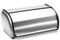 Brushed Stainless Steel Rolltop 2-Loaf Capacity Bread Box, 16.5" X 10" X 8"