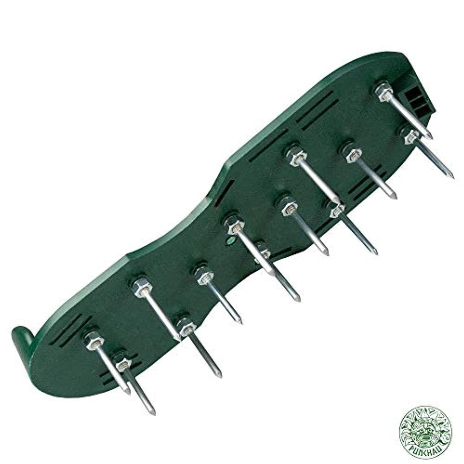 Punchau Lawn Aerator Shoes w/Metal Buckles and 3 Straps - Heavy Duty Spiked Sandals for Aerating Your Lawn or Yard