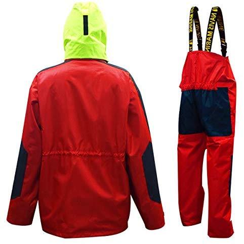 Navis Marine Coastal Sailing Jacket with Bib Pants Fishing Rain Suit Foul Weather Gear