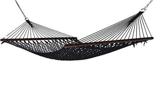 Caribbean Rope Hammock - 55 Inch - Soft-Spun Polyester (Natural Cream)