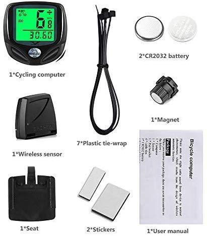 SY Bicycle Speedometer and Odometer Wireless Waterproof Cycle Bike Computer with LCD Display & Multi-Functions by YS