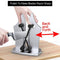 Knife Sharpener, xiemin Whetstone Sharpener Durable Portable to Take - Fits for Most Knife Blades (Silver)