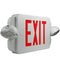 eTopLighting 2 Packs of LED Red Exit Sign Emergency Light Combo with Battery Back-Up UL924 ETL listed, EL2BR-2