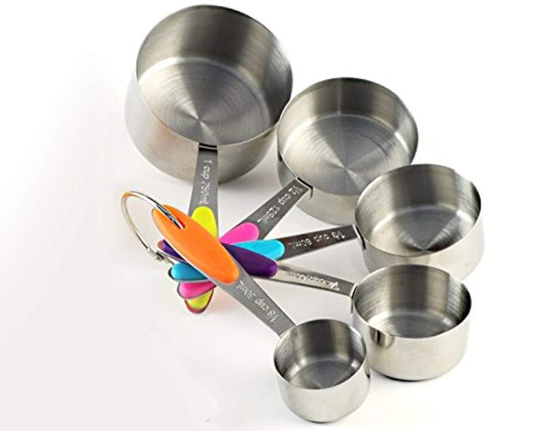 Bekith Stainless Steel Measuring Cups and Spoons Set, 10 Piece