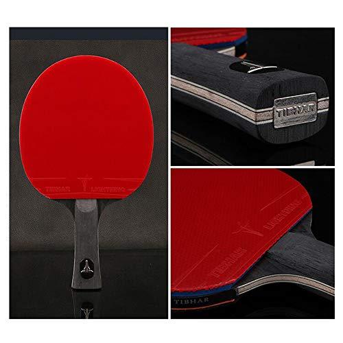 SSHHI 6 Star Table Tennis Bats,Ping Pong Paddle Professional,Comfortable Handle,Can Be Used for Indoor and Outdoor Game,Fashion/As Shown / 15.1×25.8CM