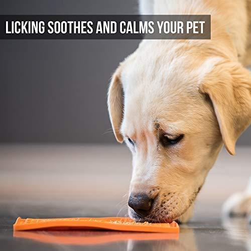 Hyper Pet Lickimat Slow Feeder Dog Mat & Boredom Buster (Perfect For Dog Food, Dog Treats, Yogurt, or Peanut Butter) [Fun Alternative to a Slow Feed Dog Bowl], Available in a Variety of Colors & Sizes