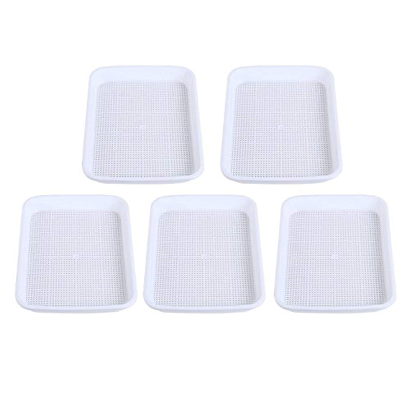 Homend Seed Sprouter Tray, 5 Pack Seed Germination Tray BPA Free Nursery Tray for Seedling Planting Great for for Garden Home Office
