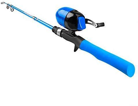 Kids Fishing Pole,Telescopic Fishing Rod and Reel Combos with Spincast Fishing Reel and String with Fishing Line