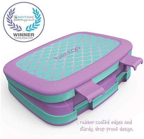 Bentgo Kids Prints (Unicorn) - Leak-Proof, 5-Compartment Bento-Style Kids Lunch Box - Ideal Portion Sizes for Ages 3 to 7 - BPA-Free and Food-Safe Materials