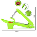 Cherry Pitter– Tekcast Olive and Cherry Pitter Remover Stoner Tool with Food-Grade Silicone Cup, Space-Saving Lock Design and Lengthened Splatter Shield Dishwasher Safe