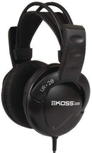 Koss UR20 Over-Ear Headphones, Flexible Sling Headband, Black