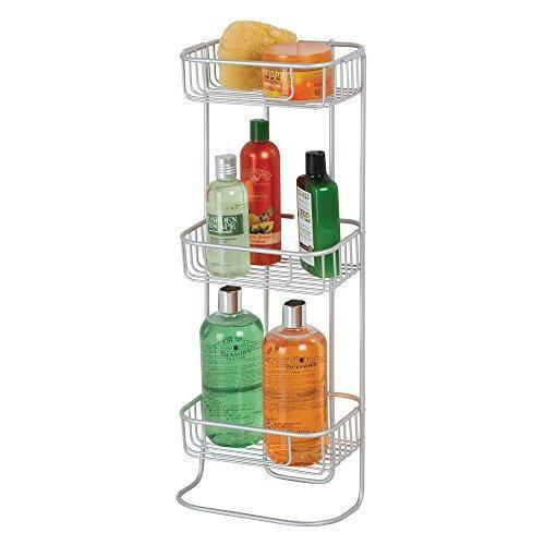 ToiletTree Products Shower Floor Caddy, Stainless Steel, Rust-Free Guarantee, 3 Tiers