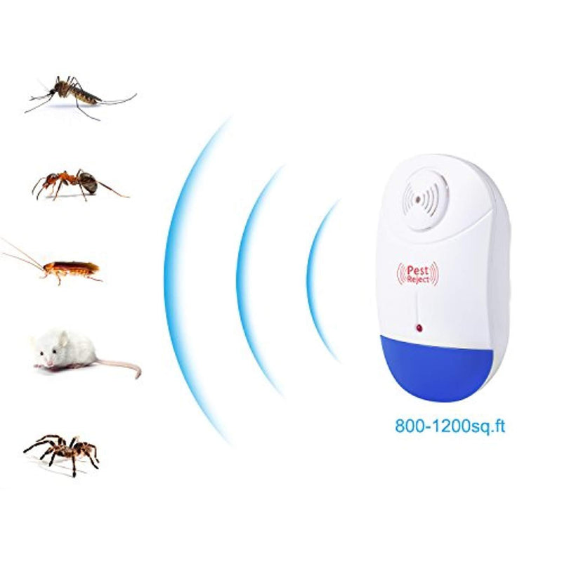 Pest Control Ultrasonic Repeller - Electronic Plug In repellent indoor 4packs - Rodents & Insects Repellent - Repels Mosquitoes, Mice, Spiders, Ants, Rats, Roaches, Bugs, Environment-friendly - by Forsous