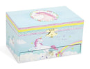 JewelKeeper Girl's Musical Jewelry Storage Box Pullout Drawer, Rainbow Unicorn Design, The Unicorn Tune