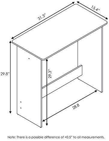 FURINNO Simplistic Study Table, Espresso