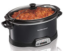 Hamilton Beach Programmable Slow Cooker, 7-Quart with Lid Latch Strap, Black (33474)