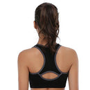 BAOMOSI Women's Seamless Racerback Sports Bra High Impact Support Yoga Gym Workout Fitness