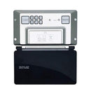 soled Alarm Clock, Travel Clock LCD Mini Digital Table Desk Folding Electronic Alarm with Blue Backlight Black