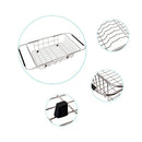 MOHICO Expandable Dish Drying Rack, Dish Drainer On Counter,Over Sink or In Sink Dishes Holder,Rust Proof Stainless Steel