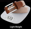 Belt for Men,Woven Stretch Braided Belt 2 Unit Gift-boxed Golf Casual Belts,Width 1 3/8"