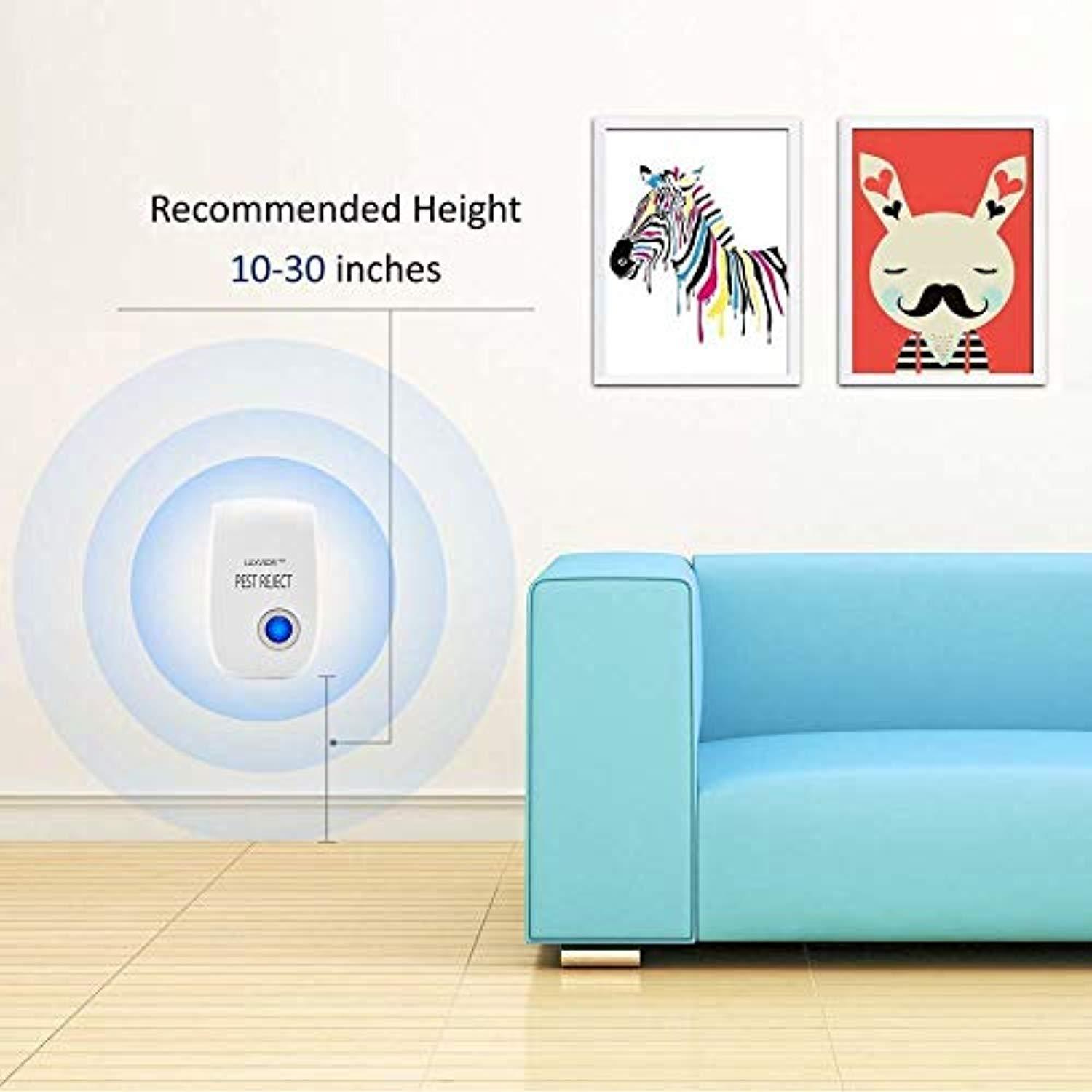 Ultrasonic Pest Repeller pack of 10 Electronic Pest Control Devices For Mice,Rodents,Spiders,Bugs,Ants,Insect,fly,rat,roaches Eco-Friendly indoor Plug-In Mosquito Repellent Humans&Pets Safe No Baits