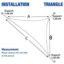 Cool Area CAS-18520-G Right Triangle 16'5'' X 22'11' Sun Shade Sail with SS Hardware Kit, Green