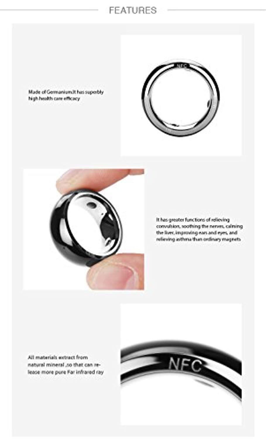 Wave Medical Products VapeOnly R3 NFC Magic Smart Ring Waterproof Electronics Mobile Phone Accessories Universal Compatible with Android iOS SmartRing Smart Watch (11#)