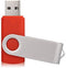 RAOYI 100PCS 4G USB Flash Drive USB 2.0 4GB Flash Drive Memory Stick Fold Storage Thumb Stick Pen New Swivel Design Red