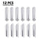 12 Pieces Stainless Steel Cannoli Form Tubes 5 Inches, Diagonal Shaped