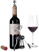 FOHO Wine Opener, Premium Multifunctional Wing Corkscrew Wine Bottle Opener, Luxury Waiter Corkscrew with Stopper Set for Wine Enthusiast Waiters