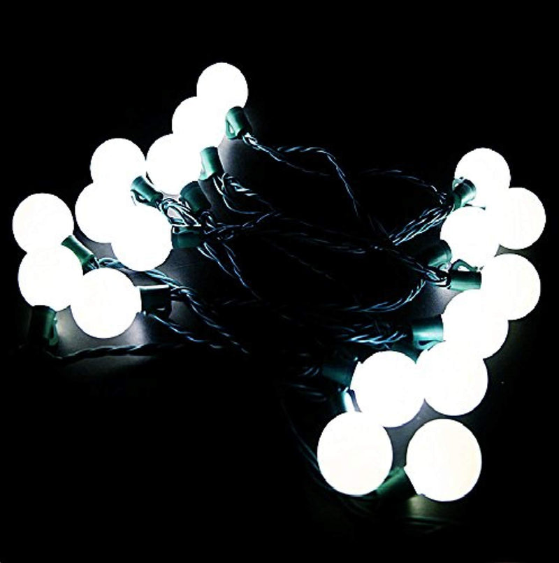 Heavy Duty Commercial G40 Globe Led String Lights,17Ft 25 Outdoor Cool White Christmas Lights,Patio Garden Seasonal Festive Light,Home Decor Party Wedding Mood Lighting-Uzexon