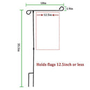 Garden Flag Pole Stand Durable Flagpole18"x35.5" Yard Banner Pole Stand for outdoor Hold Decorative Flags 12.5"x18" or less 10 Sec To Assemble by Oathx